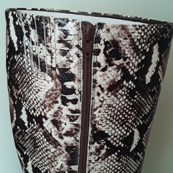 ALEX MARIE leather brown, cognac and cream boots - Picture 5 of 9